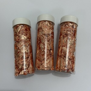 Feuilles comestibles en or rose, feuilles d'or, d'argent et d'or rose pour la décoration de gâteaux - Product Image 3