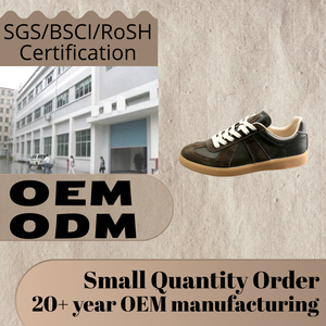 รองเท้าผ้าใบผู้ชายวินเทจหนังแท้ส้นเตี้ยรองเท้าเทรนเนอร์ลำลองระบายอากาศได้ดีรองเท้าหนังวินเทจคลาสสิกยอดนิยม - Product Image 2