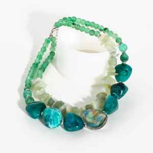 Collier géométrique classique pour femmes avec pendentif en plastique organique, bijoux de mode élégants - Product Image 5