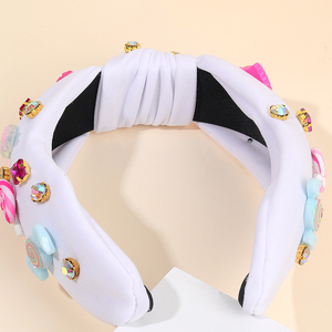 CN-Bandeau à strass scintillant en tissu avec nœud papillon, pour femmes et filles - Product Image 4