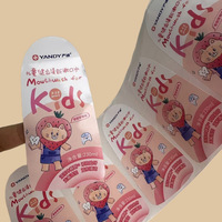 Étiquettes autocollantes en papier synthétique imperméables permanentes pour les bouteilles de gel douche, les bougies et les emballages de produits de soins personnels