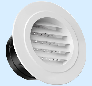 Cubierta de rejilla de ventilación de sofito ABS blanca versátil para hospital al aire libre sótano Oficina cocina escalera baño ventilación - Product Image 1
