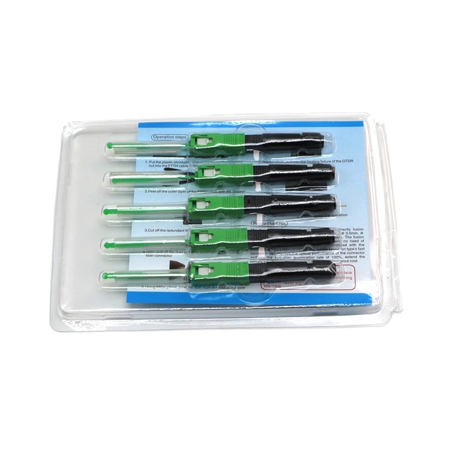 Field Assembly Fiber Quick Adaptor SC APC Splice on Melt Pre Embedded Fast Connector FTTH Network Optical Cable Tool