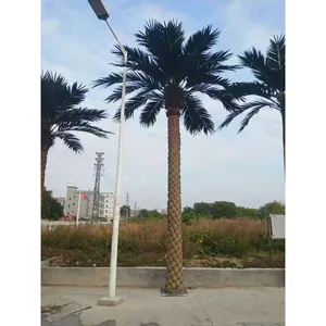 Factory Customized Big and Tall UV Proof Wind Resistant Artificial Date Palm Trees for Outdoor Garden Beach Landscaping Decor