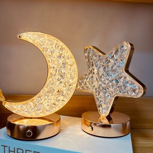 Ánh sáng mặt trăng sao phòng ngủ đầu giường ánh sáng trang trí đèn không khí ánh sáng ba màu không phân cực mờ phần cứng cơ sở - Product Image 4