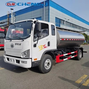 Camión Cisterna de Leche Diésel FAW 4x2, 150-250hp, 8000kg Peso Bruto Vehicular, 3.78 CdM Volumen Efectivo, Acero al Carbono Q235B, Emisión Euro 2-6 - Product Image 1