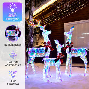 Beauty in Stock Christmas LED <strong>Reindeer</strong> Family 3-Piece <strong>Lighted</strong> Decoration - Product Image 3