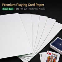 Rouleaux et feuilles de carton pour l'impression de jeux de cartes, papier cartonné vert, grammage 350/360/370/380g, fourniture d'usine