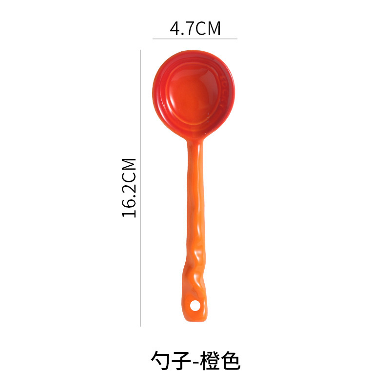 Petite cuillère colorée-orange