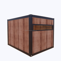 Conteneur en acier de 10 pieds, maison de jardin, bureau mobile, mini-salle d'activités, design moderne, alimenté à l'énergie solaire, pour supermarché, immeuble de bureaux