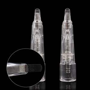 Biomaser 10 Uds 9U cartuchos de agujas de tatuaje agujas de <span class=keywords><strong>cartucho</strong></span> de maquillaje permanente para máquina de tatuaje Kit aguja de cejas - Product Image 3