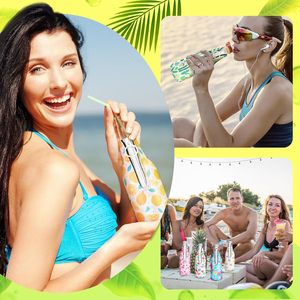 Funda Aislante para Botellas de Cerveza de Verano, Funda de Neopreno para Botellas de Cerveza con Cierre, Funda para Botellas de 12 oz, Aislante para Bebidas - Product Image 5