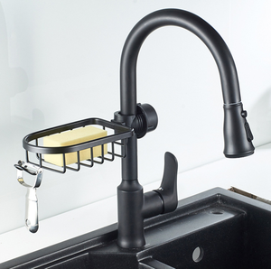 Support de rangement métallique en gros en acier inoxydable 201 pour éponges, torchons, accessoires de finition, égouttoir et support de robinet - Product Image 1