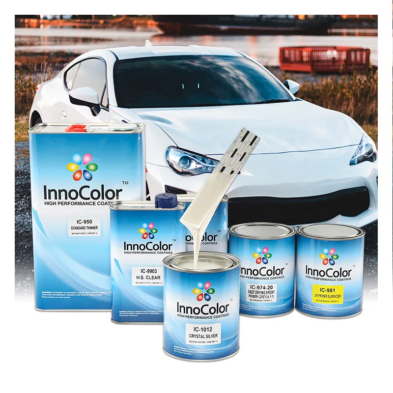 InnoColor ภาพวาดร่างกายอัตโนมัติ,สีเพ้นท์เกล็ดโลหะสีรถยนต์สำหรับการตกแต่งตัวถังรถยนต์