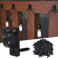 Clip de fixation en nylon en forme de R, best-seller transfrontalier, pour câbles, organisateur de fils, vis pour fixation de câbles de lampe