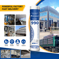 990 Sealant Silikon Netral Tahan Cuaca Tahan Suhu Tinggi Putih 300ml Cartridge Sealant Silikon Netral untuk jendela