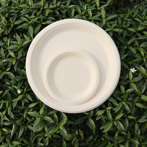 STAVIAN Assiettes jetables 100% biodégradables écologiques à base de plantes de 6 pouces Tailles personnalisées Blanc Couleur naturelle Restaurant Utilisation pour - Product Image 1