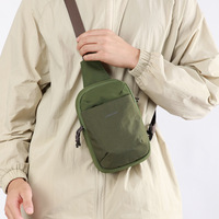 Tas Selempang Ringan yang Dapat Diganti Antar Bahu Kiri Kanan, Tas Dada, Ransel Pria
