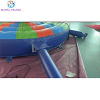 Château gonflable interactif de taureau élastique d'équitation de rodéo de PVC pour des enfants avec le ventilateur et le kit de réparation double cousu