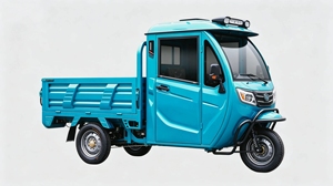 โรงงานจีนขายส่งรถสามล้อไฟฟ้า 60V 1000w กำลังสูง ตัวถังปิด สำหรับใช้ในฟาร์ม ฯลฯ การขนส่ง H - Product Image 1