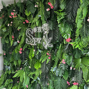 SPR demoiselles d'honneur bouquet vert feuille artificielle herbe pour <span class=keywords><strong>mur</strong></span> artificiel buis haie tapis rouleau pour jardin extérieur décoration - Product Image 6