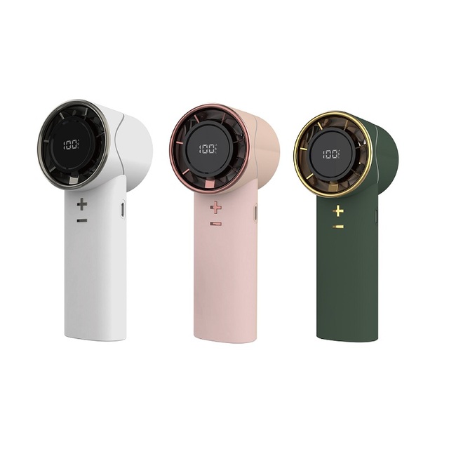 Portable Mini Handheld Turbo Fan 100 Speeds 3600mAh USB Rechargeable Personal Battery Operated Small Pocket Fan