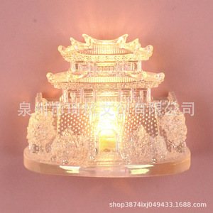 Imán de resina transparente para nevera, forma irregular, recuerdo hecho a mano, artículo decorativo para lugares turísticos y edificios - Product Image 4