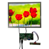 Panel de Pantalla BOE IPS de 12.1 Pulgadas, Resolución XGA 1024x768, Módulo LCD TFT, Interfaz LVDS, Táctil Capacitivo Opcional, 500 Nit