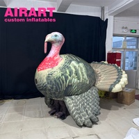 Costume de poule gonflable de style simulation, ballon animal de costume de marche de poule gonflable