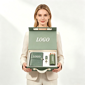 Carnet promotionnel 3-en-1 personnalisé avec logo, porte-clés en cuir et gobelet – Coffret cadeau d'entreprise de luxe – Kit de bienvenue - Product Image 2