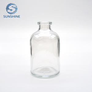Flacon en verre moulé transparent de 50 ml pour l'infusion et l'emballage injectable, usage pharmaceutique et vétérinaire - Product Image 1