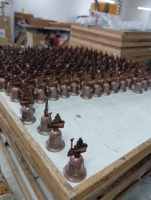Campanelle Personalizzate in Bronzo per Souvenir Svizzero, Thailandese, da Tavolo per Ristoranti e Sale Giochi, Campanelle da Scrivania, Campanelle a Mano per Chiese