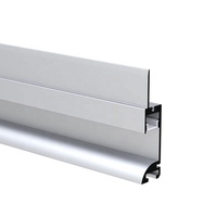 15.6x60MM avec plâtre encastré diffus dans les cloisons sèches de gypse Extrusion de canal Alu bande LED en Aluminium profilé LED sans garniture