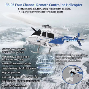 Hélicoptère télécommandé jouet, 6 canaux, modèle d'avion à hélice unique, hélicoptère RC - Product Image 3