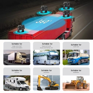 กล้องสำรองข้อมูลแบบแยก2ช่อง AHD หน้าจอแยก7นิ้วกล้องถอยหลังระบบ BSD สำหรับรถบรรทุก - Product Image 5