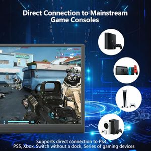 Pantalla expandible ultrafina HD de 15.6 pulgadas, computadora 2 en 1 para oficina, negocios y entretenimiento. - Product Image 5