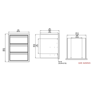 Gabinete de almacenamiento de Isla de <span class=keywords><strong>barbacoa</strong></span> integrado, cajón triple de acero inoxidable 304, cajón de gabinete para parrilla de <span class=keywords><strong>barbacoa</strong></span> inteligente - Product Image 2