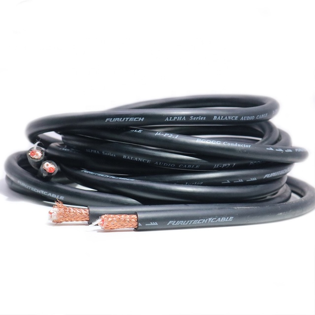 Signal Cable YIVO OEM/ODM DIY HIFI OFC Core PVC Case 8mm Braid Shielded RCA XLR Audio Wire Speaker/Projector/Camera Cable