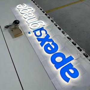 Letrero LED Acrílico Personalizado con Logotipo, Impermeable IP65, 2700K, Blanco Cálido Suave, Fácil Instalación, Publicidad Interior/Exterior para Tiendas - Product Image 1