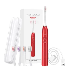 Cepillo de silicona automático, cepillo Dental sónico recargable, 360 grados