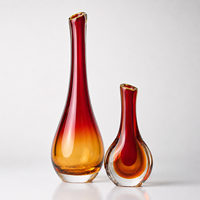 Vases en cristal à double paroi de style bohème pour la culture hydroponique, motifs personnalisables pour Bar Mitzvah, prise en charge OEM/ODM