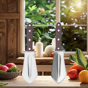 Personalizzabile in acciaio inox pala <span class=keywords><strong>giardiniere</strong></span> manico in legno Mini strumento da giardino manuale per accessori da giardino - Product Image 2