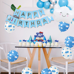 Kit de Decoración para Fiesta de Cumpleaños Infantil con Temática de Nubes Azules de Nicro, Decoración para Fiesta de Bienvenida de Bebé, Decoración para Pared del Hogar - Product Image 3