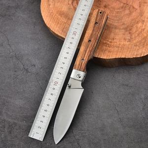 Cuchillo Plegable de Acero Inoxidable de Tamaño Pequeño para Cortar Pan, Borde Dentado, Mango de Madera de 25 cm, Garantía de 3 Años, para Frutas, Manualidades y Uso Doméstico - Product Image 2