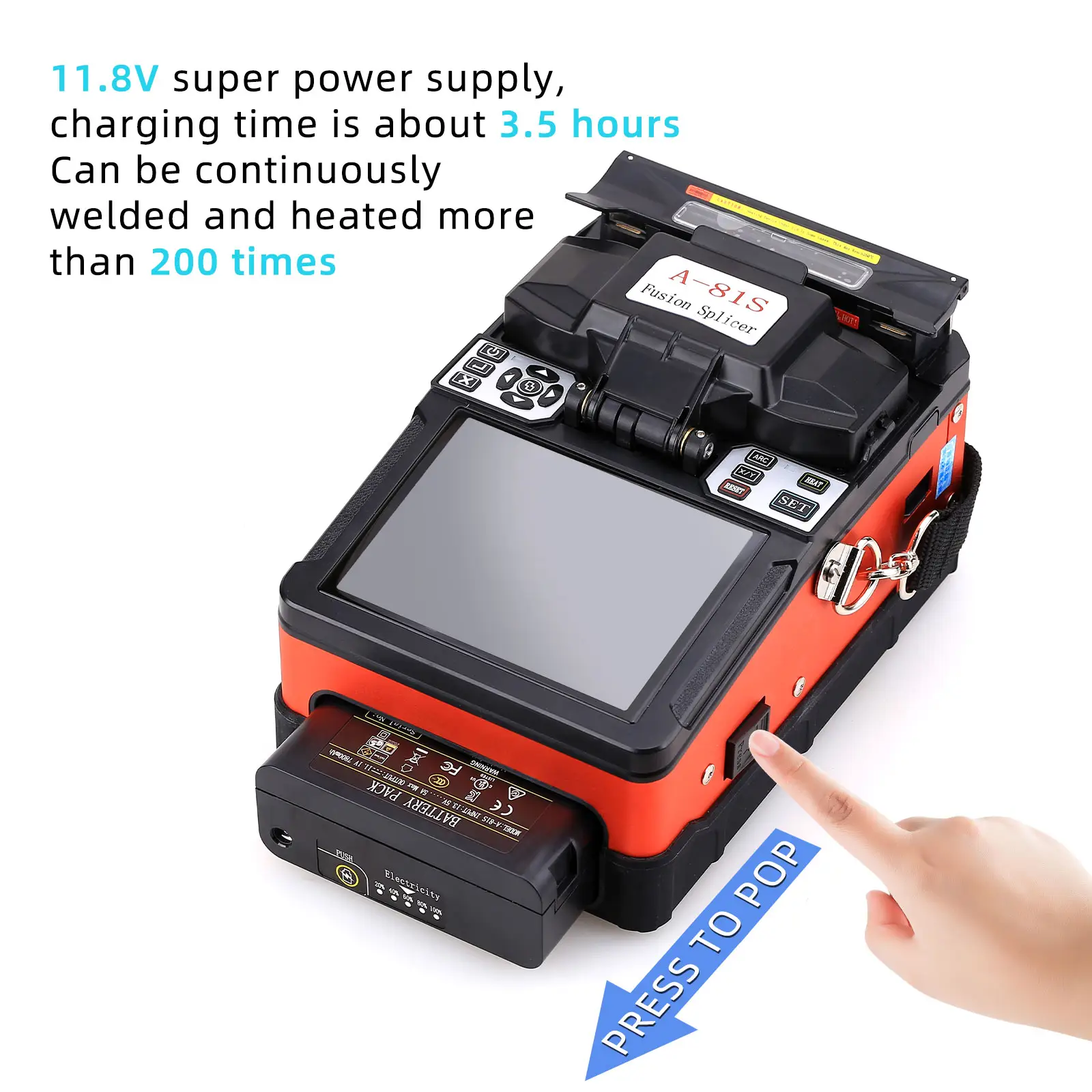 Optical Fiber Fusion Splicer Machine Automatic A 81S Core To Core Fusion Splicer Machine Fiber Optic Splicers Welding Machine