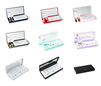 NBBLUESKY Organisateur de pilules portable de 7 jours avec miroir Boîte de rangement de pilules de médicaments en plastique à vendre