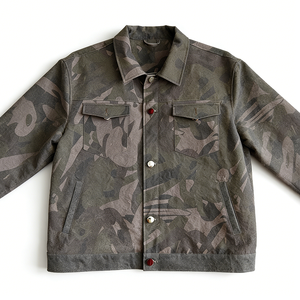 <span class=keywords><strong>Giacca</strong></span> da Lavoro Personalizzata per Uomo con Stampa Mimetica, Colletto Rovesciato, Leggera, Ecologica in Cotone Canvas, Streetwear <span class=keywords><strong>su</strong></span> <span class=keywords><strong>Misura</strong></span> OEM ODM - Product Image 4
