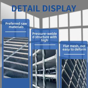 Rejilla <span class=keywords><strong>de</strong></span> Acero Galvanizado <span class=keywords><strong>de</strong></span> Aleación <span class=keywords><strong>de</strong></span> Acero al Carbono Duradera a Precio <span class=keywords><strong>de</strong></span> Fábrica, Rejilla <span class=keywords><strong>de</strong></span> Acero <span class=keywords><strong>de</strong></span> 30*30 para Pasarelas Industriales Exteriores - Product Image 3