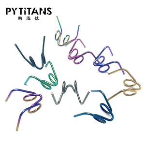 PYTITANS GR5 Ressorts de frein en titane pour étrier <span class=keywords><strong>Brembo</strong></span>, broche en alliage de titane en forme de R pour blocage d'axe, plaquette de frein - Product Image 6