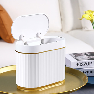 Home 5L Rectangular <b>Kitchen</b> Smart Abs Space Save Automatic Dust Sensor <b>Bin</b> With Swivel Lid for Indoor Household Custom Logo - Product Image 3